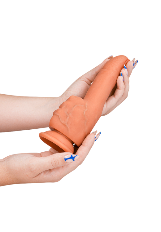 Ομοίωμα πέους από σιλικόνη σε φυσικό χρώμα, μήκους 20 εκ. και μέγιστης διαμέτρου 3,5 εκ.