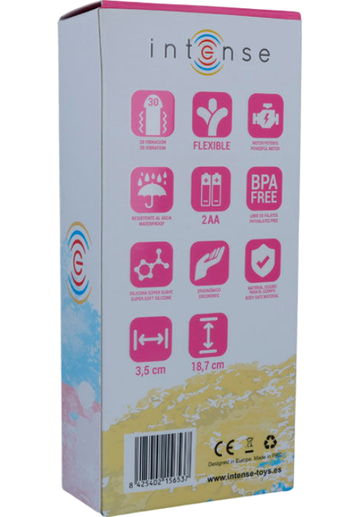 Δονητής σημείου g από σιλικόνη σε ροζ χρώμα, μήκους 18,7 εκ. και μέγιστης διαμέτρου 3,5 εκ.