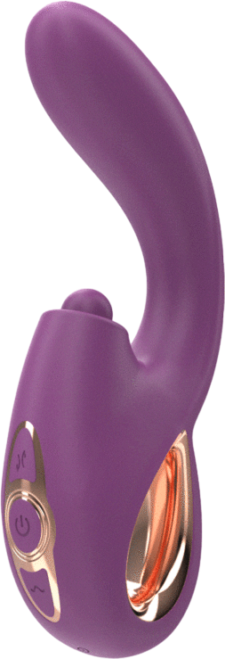 Δονητής σημείου g από σιλικόνη σε μοβ χρώμα, μήκους 21 εκ.