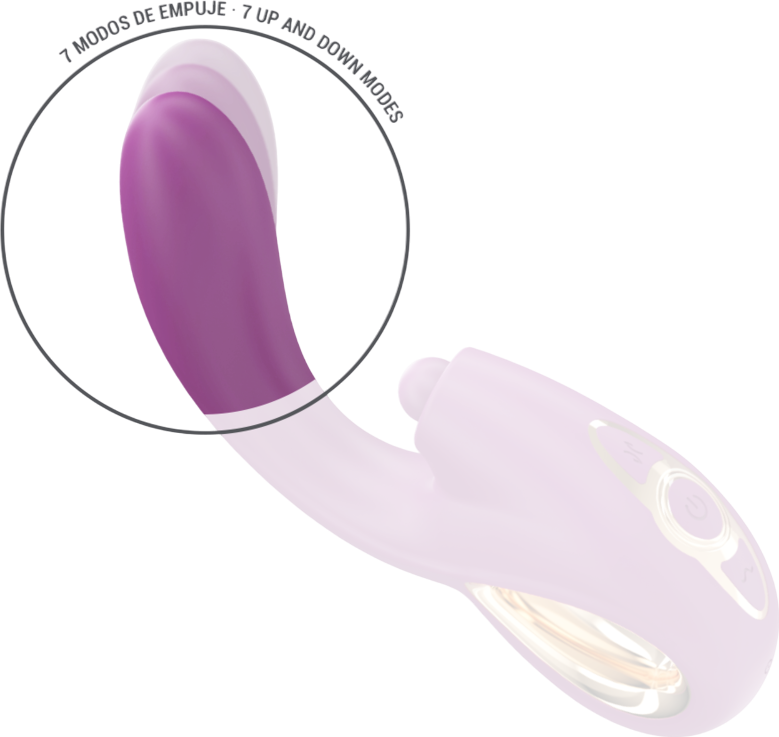 Δονητής σημείου g από σιλικόνη σε μοβ χρώμα, μήκους 21 εκ.