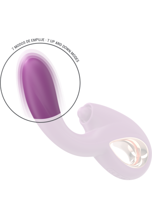 Δονητής σημείου g από σιλικόνη σε μοβ χρώμα, μήκους 21 εκ.