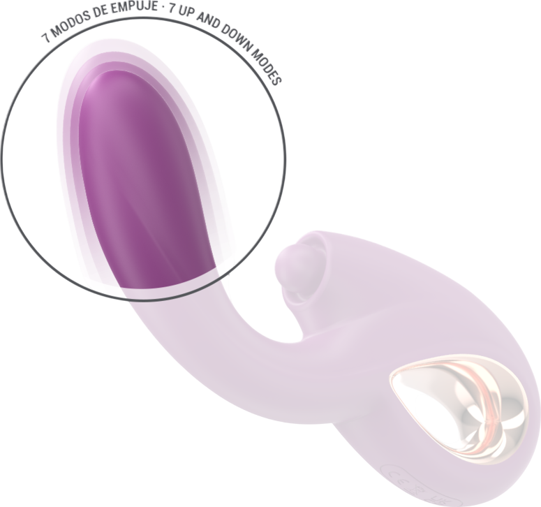 Δονητής σημείου g από σιλικόνη σε μοβ χρώμα, μήκους 21 εκ.