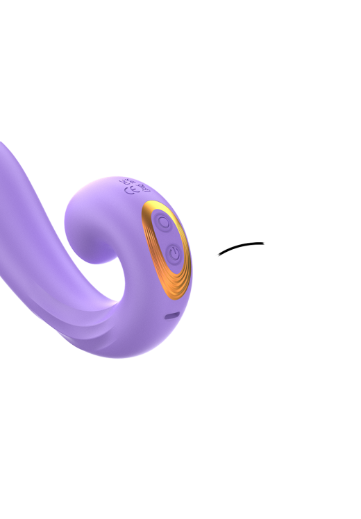 Δονητής σημείου g από σιλικόνη σε μοβ χρώμα, μήκους 15 εκ. και μέγιστης διαμέτρου 3,5 εκ.