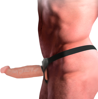 Κούφιο στραπόν από tpr σε φυσικό χρώμα, μήκους 18 εκ. και μέγιστης διαμέτρου 5 εκ.