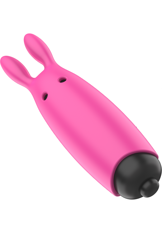 Μίνι δονητής από σιλικόνη σε ροζ χρώμα, μήκους 8,3 εκ. και μέγιστης διαμέτρου 2,4 εκ.