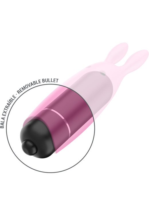 Μίνι δονητής από σιλικόνη σε ροζ χρώμα, μήκους 8,3 εκ. και μέγιστης διαμέτρου 2,4 εκ.