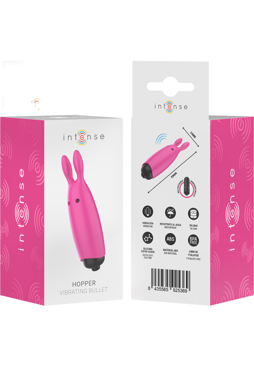 Μίνι δονητής από σιλικόνη σε ροζ χρώμα, μήκους 8,3 εκ. και μέγιστης διαμέτρου 2,4 εκ.