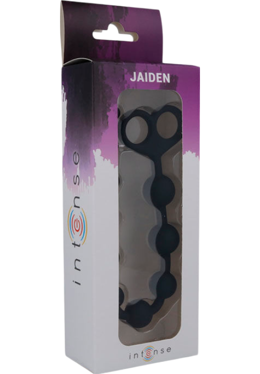 Πρωκτικές μπίλιες από pvc σε μαύρο χρώμα, μήκους 34 εκ. και μέγιστης διαμέτρου 2,5 εκ.