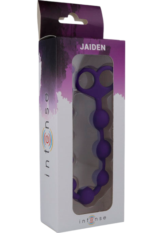 Πρωκτικές μπίλιες από pvc σε μοβ χρώμα, μήκους 34 εκ. και μέγιστης διαμέτρου 2,5 εκ.