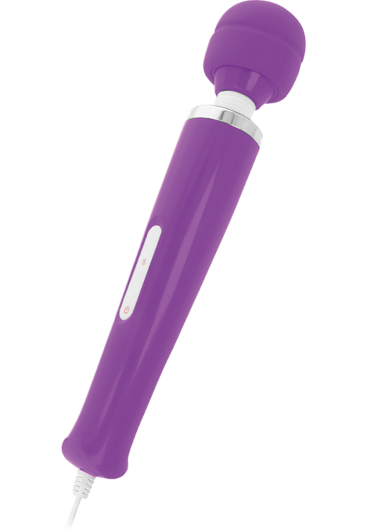 Δονητής μασάζ από σιλικόνη σε μοβ χρώμα, μήκους 36 εκ. και μέγιστης διαμέτρου 9 εκ.