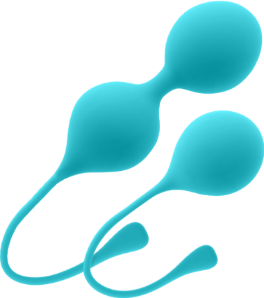 Kegel μπάλες από tpr σε μπλέ χρώμα, μέγιστης διαμέτρου 3 εκ.