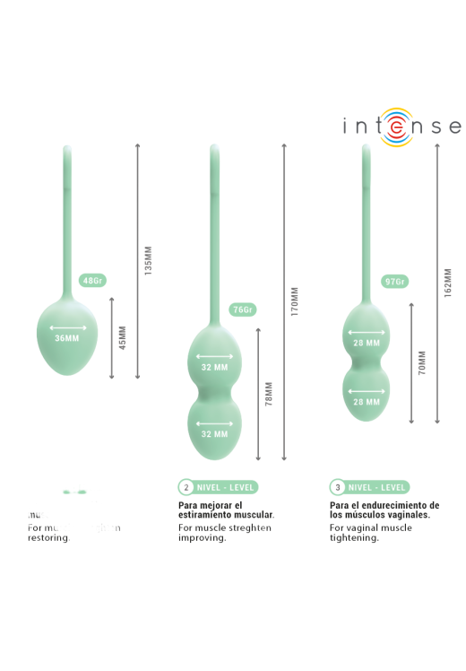 Kegel μπάλες από σιλικόνη σε πράσινο χρώμα
