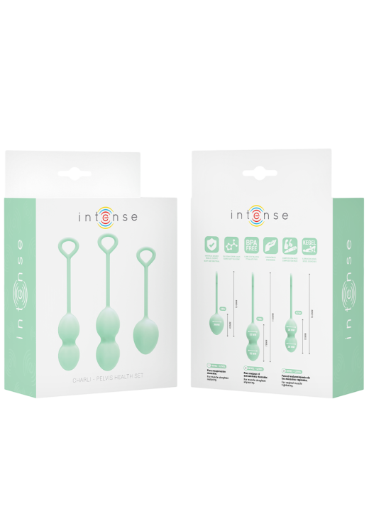 Kegel μπάλες από σιλικόνη σε πράσινο χρώμα