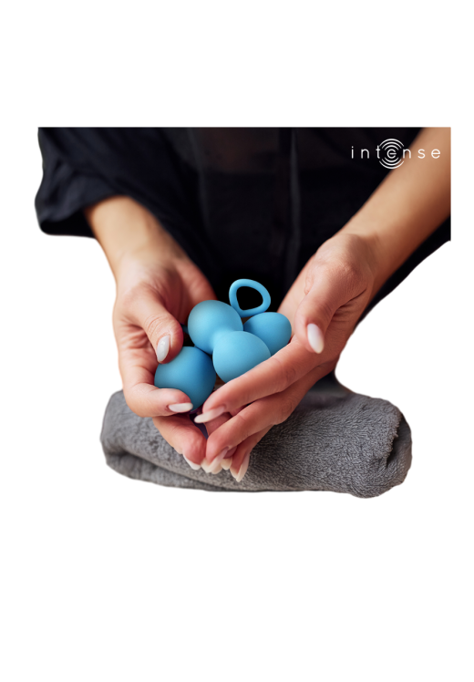 Kegel μπάλες από σιλικόνη σε μπλέ χρώμα