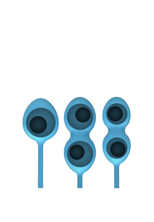 Kegel μπάλες από σιλικόνη σε μπλέ χρώμα