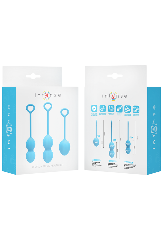 Kegel μπάλες από σιλικόνη σε μπλέ χρώμα