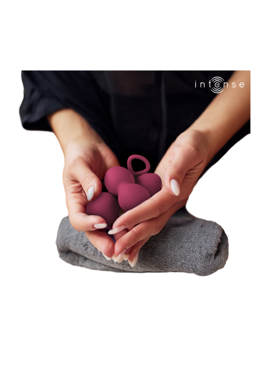 Kegel μπάλες από σιλικόνη σε μοβ χρώμα