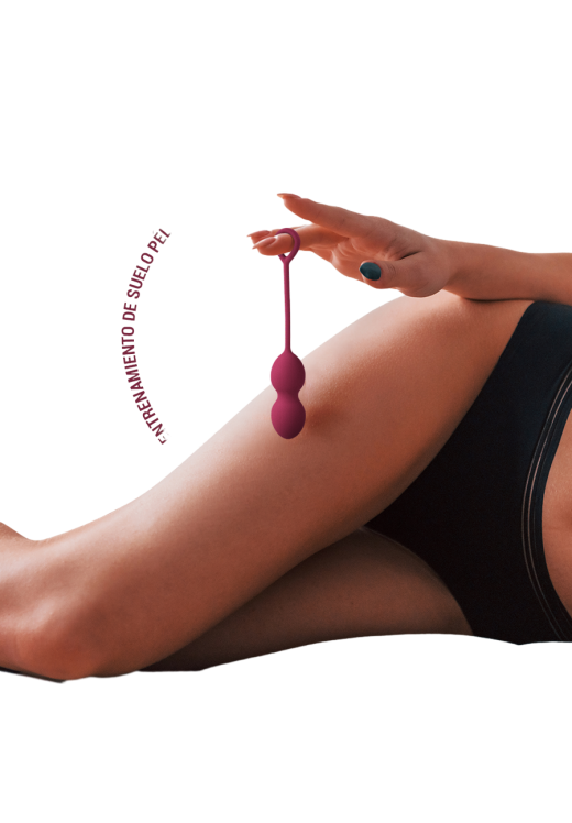 Kegel μπάλες από σιλικόνη σε μοβ χρώμα