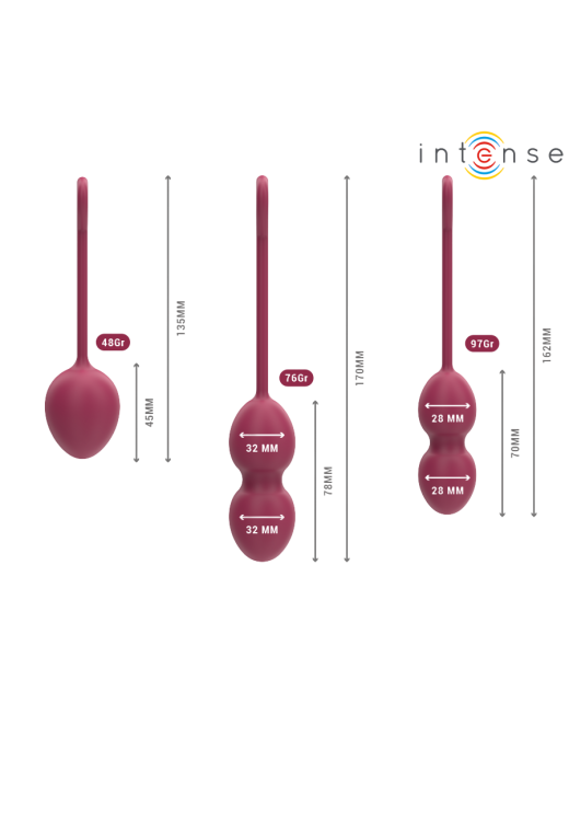 Kegel μπάλες από σιλικόνη σε μοβ χρώμα