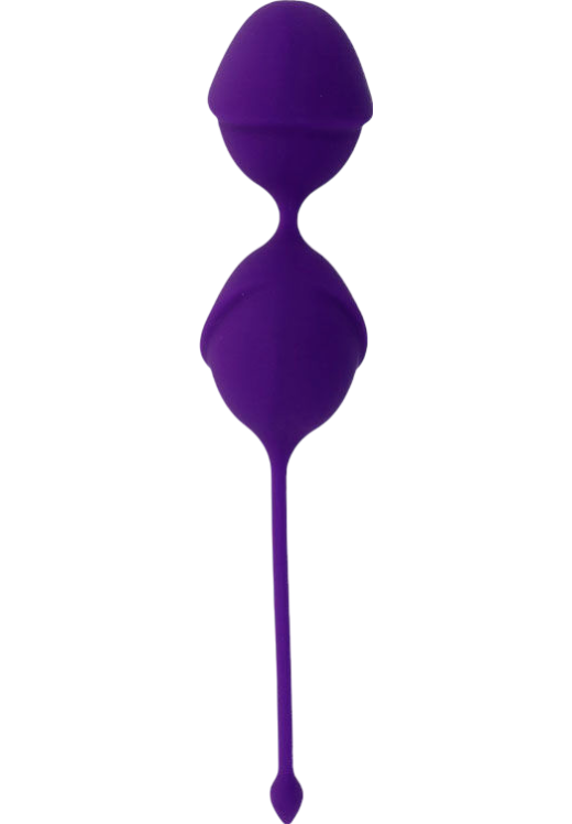 Kegel μπάλες από σιλικόνη σε μοβ χρώμα, μήκους 20 εκ. και μέγιστης διαμέτρου 4,3 εκ.