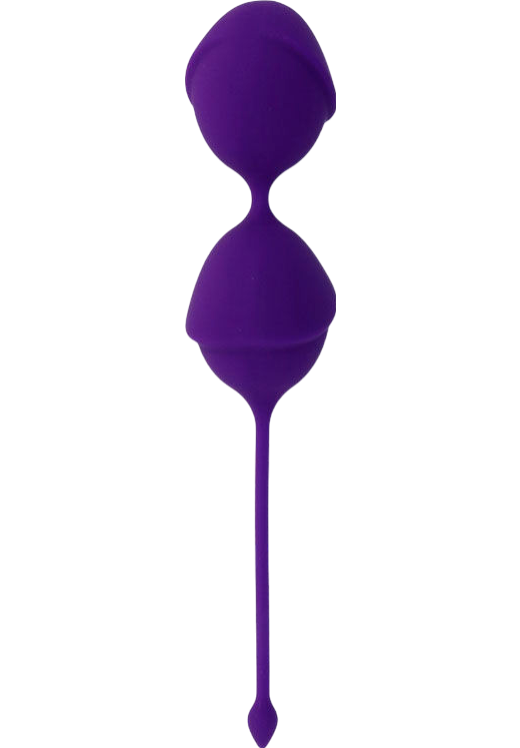 Kegel μπάλες από σιλικόνη σε μοβ χρώμα, μήκους 20 εκ. και μέγιστης διαμέτρου 4,3 εκ.