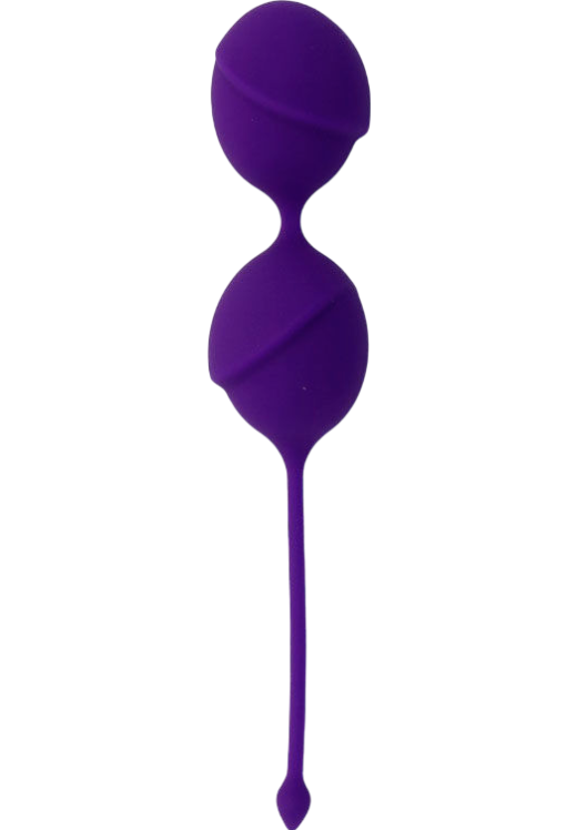 Kegel μπάλες από σιλικόνη σε μοβ χρώμα, μήκους 20 εκ. και μέγιστης διαμέτρου 4,3 εκ.