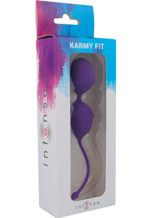 Kegel μπάλες από σιλικόνη σε μοβ χρώμα, μήκους 20 εκ. και μέγιστης διαμέτρου 4,3 εκ.