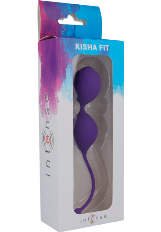 Kegel μπάλες από σιλικόνη σε μοβ χρώμα, μήκους 20 εκ. και μέγιστης διαμέτρου 3,5 εκ.