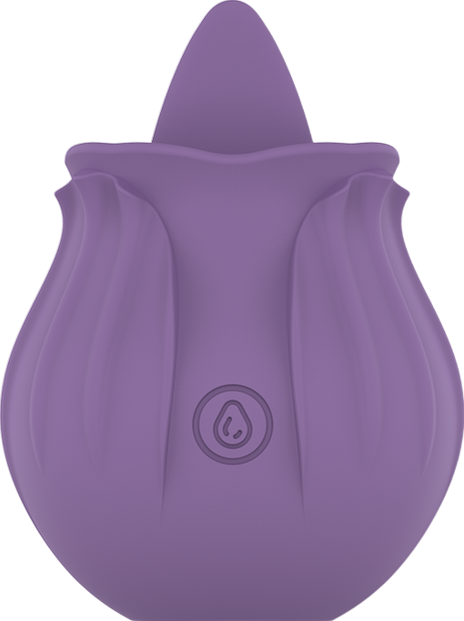 Layon δονητής από σιλικόνη σε μοβ χρώμα, μήκους 7,8 εκ. και μέγιστης διαμέτρου 5,7 εκ.