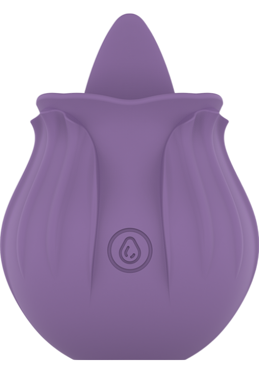 Layon δονητής από σιλικόνη σε μοβ χρώμα, μήκους 7,8 εκ. και μέγιστης διαμέτρου 5,7 εκ.