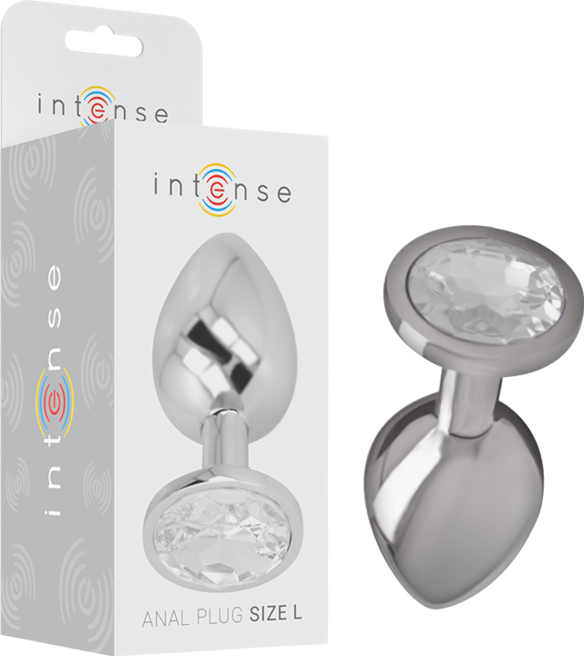 Μεταλλική σφήνα με κόσμημα σε ασημί χρώμα, μήκους 9 εκ. και μέγιστης διαμέτρου 4 εκ.