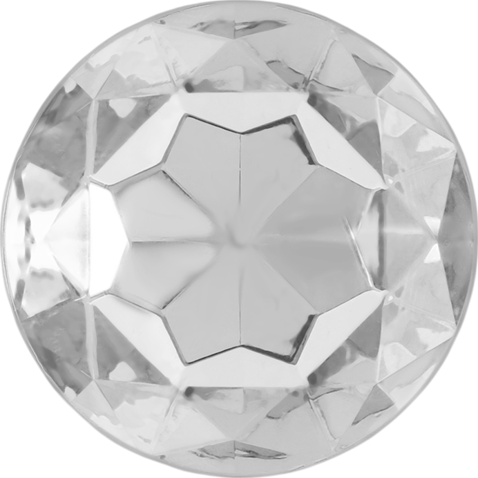 Μεταλλική σφήνα με κόσμημα σε ασημί χρώμα, μήκους 9 εκ. και μέγιστης διαμέτρου 4 εκ.