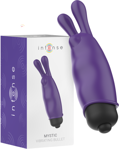 Μίνι δονητής από σιλικόνη σε μοβ χρώμα, μήκους 8,7 εκ. και μέγιστης διαμέτρου 2,4 εκ.