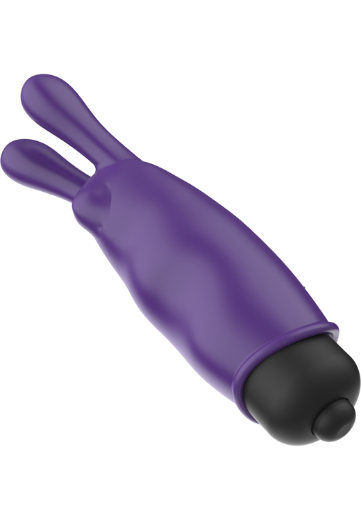 Μίνι δονητής από σιλικόνη σε μοβ χρώμα, μήκους 8,7 εκ. και μέγιστης διαμέτρου 2,4 εκ.