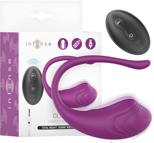 Remote Τηλεχειριζόμενο Αυγό  Olivia Purple Vibrating Egg With Control 20 εκ.