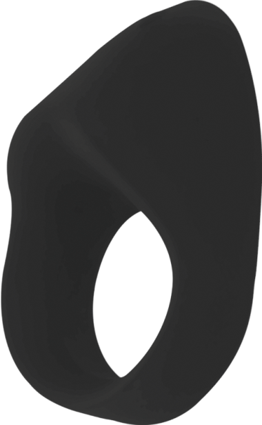 Δονούμενο δαχτυλίδι από σιλικόνη σε μαύρο χρώμα