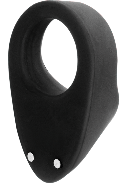 Δονούμενο δαχτυλίδι από σιλικόνη σε μαύρο χρώμα