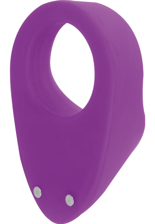 Δονούμενο δαχτυλίδι από σιλικόνη σε μοβ χρώμα