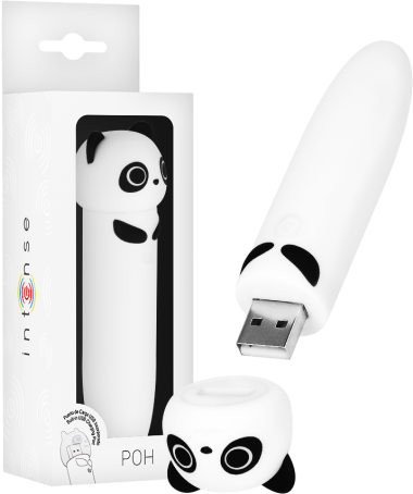 Μίνι δονητής από σιλικόνη σε λευκό χρώμα, μήκους 10 εκ. και μέγιστης διαμέτρου 2,2 εκ.