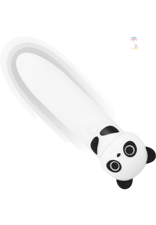 Μίνι δονητής από σιλικόνη σε λευκό χρώμα, μήκους 10 εκ. και μέγιστης διαμέτρου 2,2 εκ.