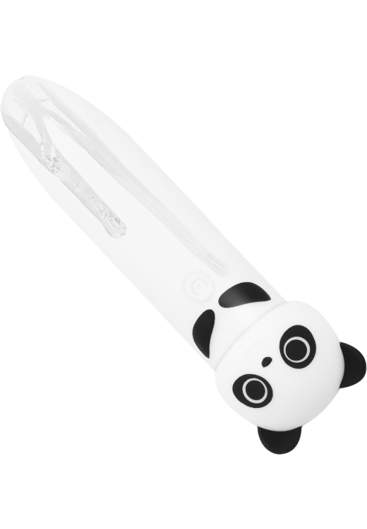 Μίνι δονητής από σιλικόνη σε λευκό χρώμα, μήκους 10 εκ. και μέγιστης διαμέτρου 2,2 εκ.