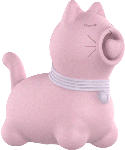 Κλειτοριδικός δονητής από σιλικόνη σε ροζ χρώμα, μήκους 6,5 εκ.