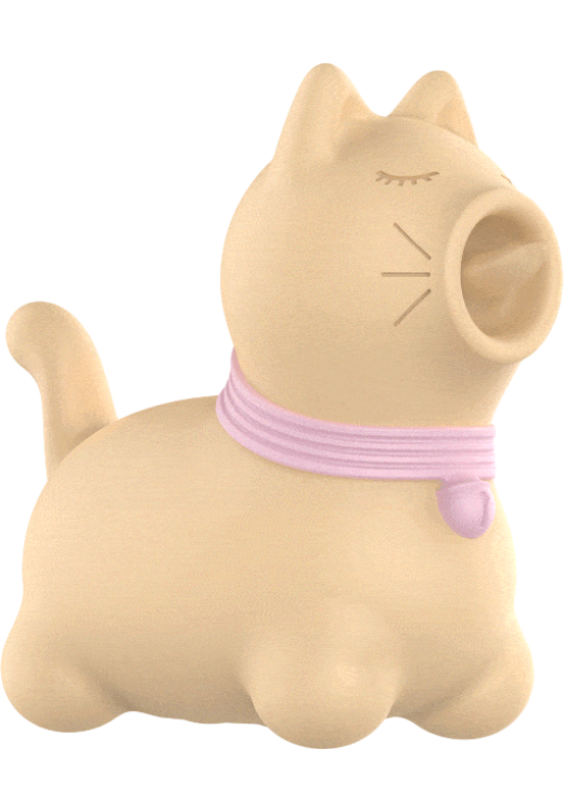 Κλειτοριδικός δονητής από σιλικόνη σε κίτρινο χρώμα, μήκους 6,5 εκ