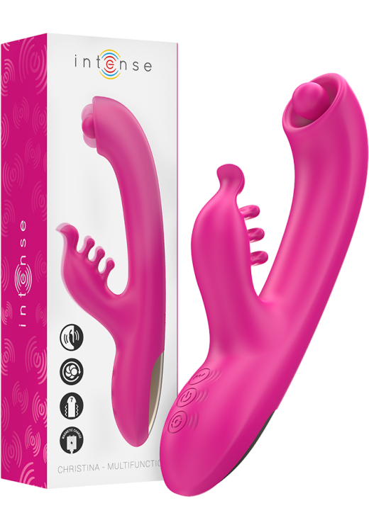 Rabbit δονητής από σιλικόνη σε ροζ χρώμα, μήκους 22,5 εκ. και μέγιστης διαμέτρου 3,5 εκ.