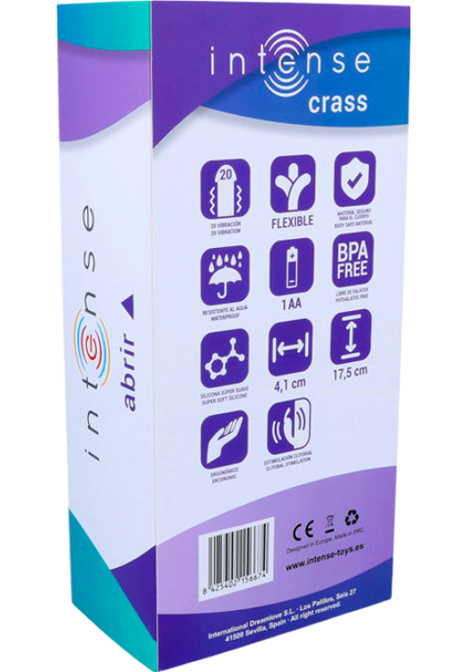 Rabbit δονητής από σιλικόνη σε μοβ χρώμα, μήκους 17,5 εκ. και μέγιστης διαμέτρου 4.1 εκ.