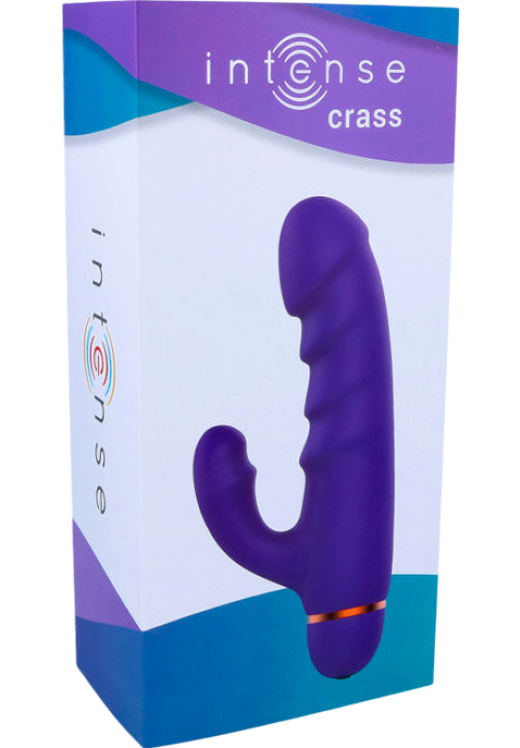 Rabbit δονητής από σιλικόνη σε μοβ χρώμα, μήκους 17,5 εκ. και μέγιστης διαμέτρου 4.1 εκ.