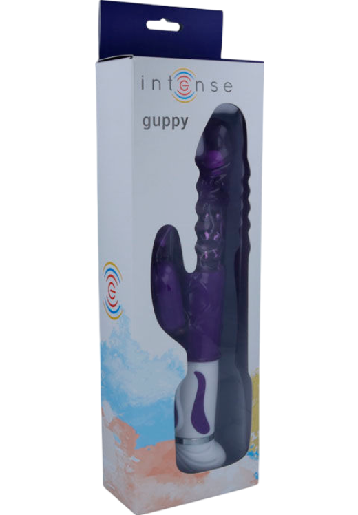 Rabbit δονητής από σιλικόνη σε μοβ χρώμα, μήκους 27,5 εκ. και μέγιστης διαμέτρου 3,6 εκ.