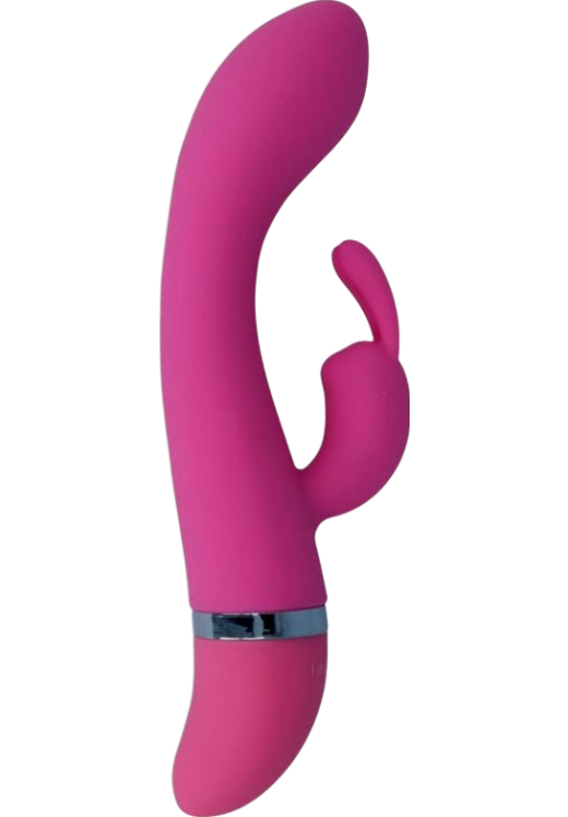 Rabbit δονητής από σιλικόνη σε ροζ χρώμα, μήκους 18,9 εκ. και μέγιστης διαμέτρου 3,4 εκ.