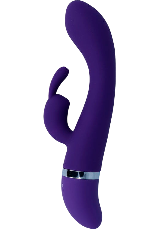 Rabbit δονητής από σιλικόνη σε μοβ χρώμα, μήκους 18,9 εκ. και μέγιστης διαμέτρου 3,4 εκ.