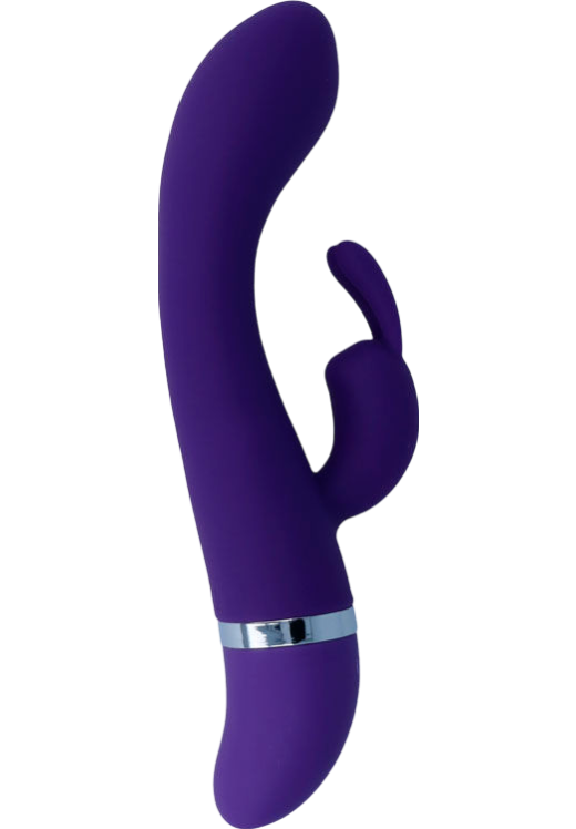 Rabbit δονητής από σιλικόνη σε μοβ χρώμα, μήκους 18,9 εκ. και μέγιστης διαμέτρου 3,4 εκ.